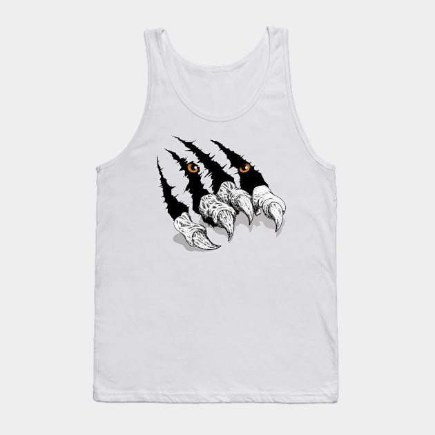 Tiger Scratch Tank Top by MeksFashion